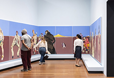 デ・ヤング美術館「Art of MANGA展」館内の写真